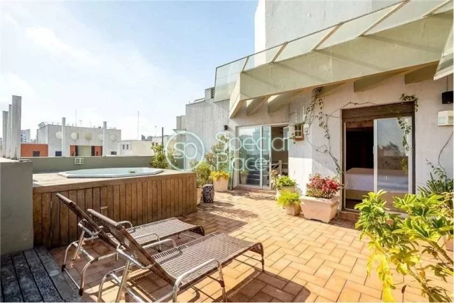 Imagem Ótima cobertura em Moema Pássaros com vista livre! - Área: 287,00m² Piso inferior: Hall de entra...