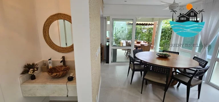 Imagem Casa para locação de Temporada em Juquehy com 4 dormitórios, 2 suítes, jacuzzi, churrasqueira, 60m da praia, max. 9 pessoas. | Juquehy Imobiliária