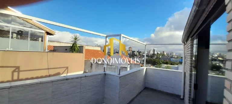Imagem Cobertura muito bem localizada na Vila Scarpelli em Santo André. São 110 metros divididos em 2 dor...