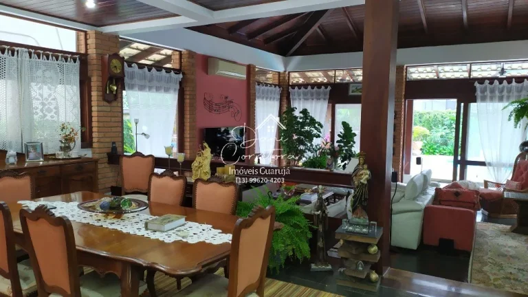 Imagem Casa venda ou locação condomínio Granville, Guarujá-SP: 5 quartos, 2 suítes, 2 salas, 5 banheiros, 4 vagas e 588m². Venda ou locação!