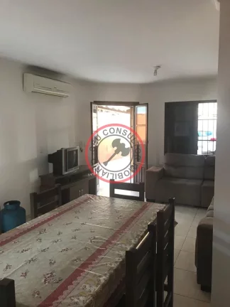 Imagem casa térrea, 3 quartos,2 banheiros ,lavanderia, garagem para 4 carros e churrasqueira, porteira fechada, otima localização