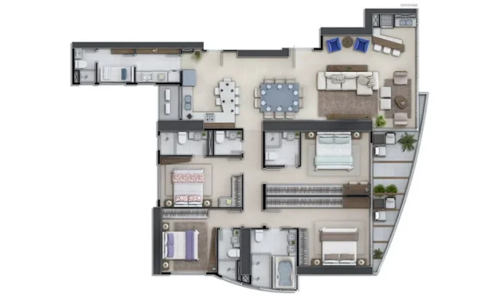 Imagem Apartamento 4 Dormitórios para venda em Balneário Camboriú - SC