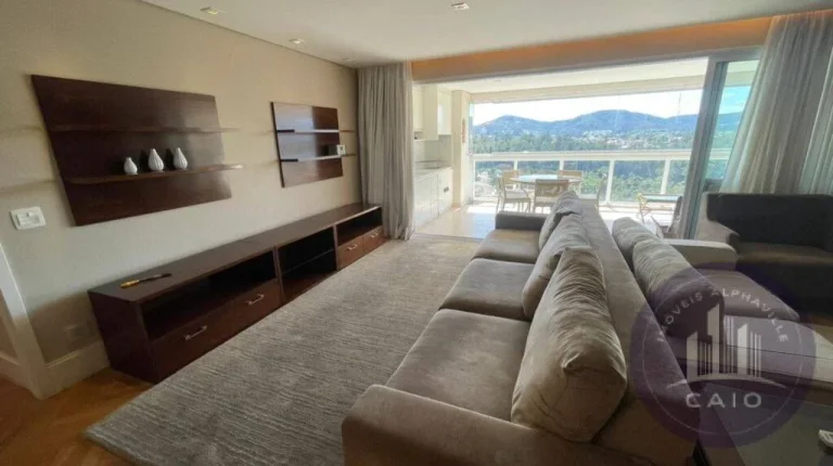 Imagem Apartamento mobiliado aluguel, 181m², 3 suítes - R$ 14.500- Alphaville/SP
