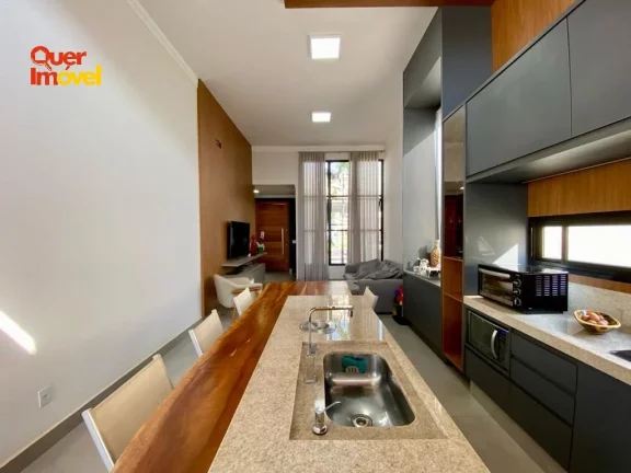 Imagem Conheça essa incrível casa em condomínio no Portal da Mata, Ribeirão Preto-SP: 3 quartos, 3 suítes, 2 salas, 5 banheiros, 4 vagas, 157m²!