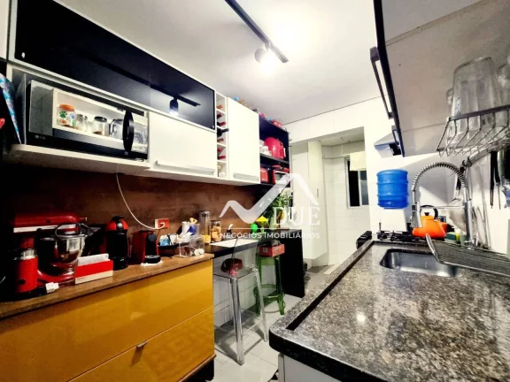Imagem Apartamento com 2 dormitórios com vista livre e lazer, à venda, 73,21 m² por R$ 550.000 - Aparecida - Santos/SP