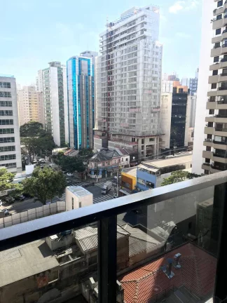 Imagem Flat para aluguel tem 27 metros quadrados com 1 quarto em Jardim Paulista