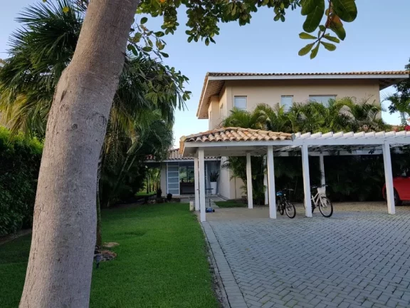 Imagem CONDOMINIO QUINTAS DE SAÚIPE - CASA TOTALMENTE MOBILIADA, DECORADA, MODELO DO RENOMADO ARQUITETO DAVI BASTOS: 330m2 DE ÁREA, 3 SUITES SALA AMPLIADA