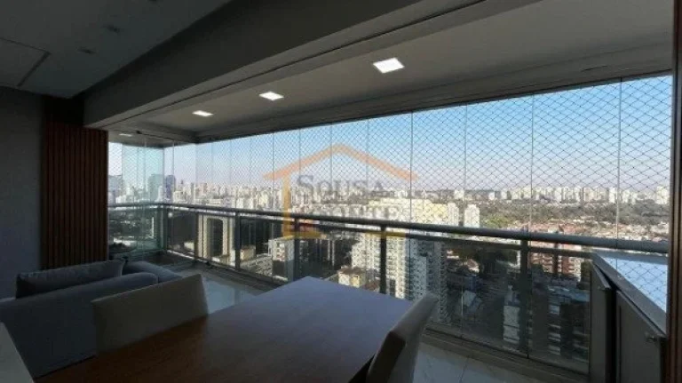 Imagem Apartamento mobiliado, com 1 dormitório, sendo 1 suite, 2 banheiros, varanda gourmet. 
1 vaga de ga...