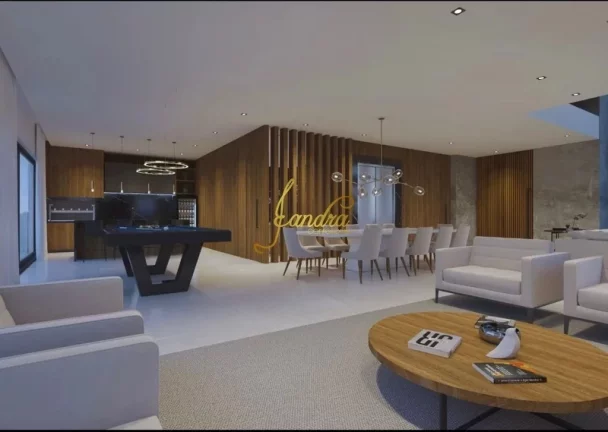 Imagem Sobrado Beira Lago, mobiliado e decorado com 05 suítes sacada/piscina