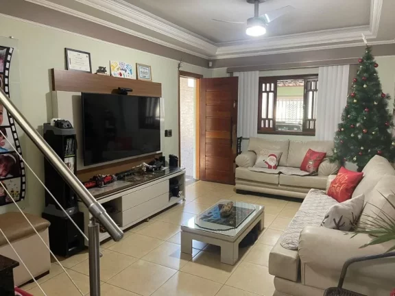 Imagem Casa Sobrado 3 Dormitórios Quintal Churrasqueira Próximo Bosque Maia À Venda, 205 m² por R$ 830.000 - Jardim Santa Cecília - Guarulhos/SP - SO5261