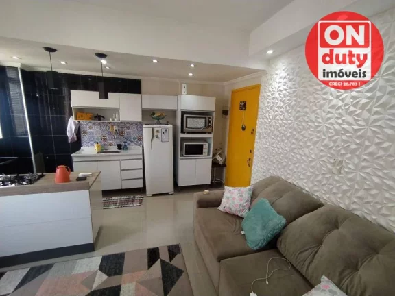 Imagem Apartamento com 1 dormitório à venda, 50 m² por R$ 245.000,00 - Itararé - São Vicente/SP