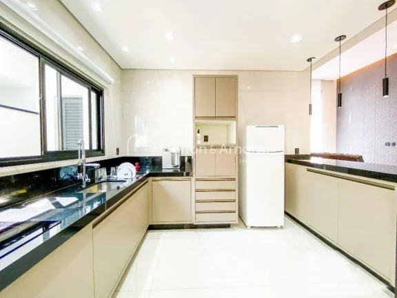 Imagem Casa térrea com 3 suítes, cozinha americana integrada às salas de estar e jantar, e área gourmet...