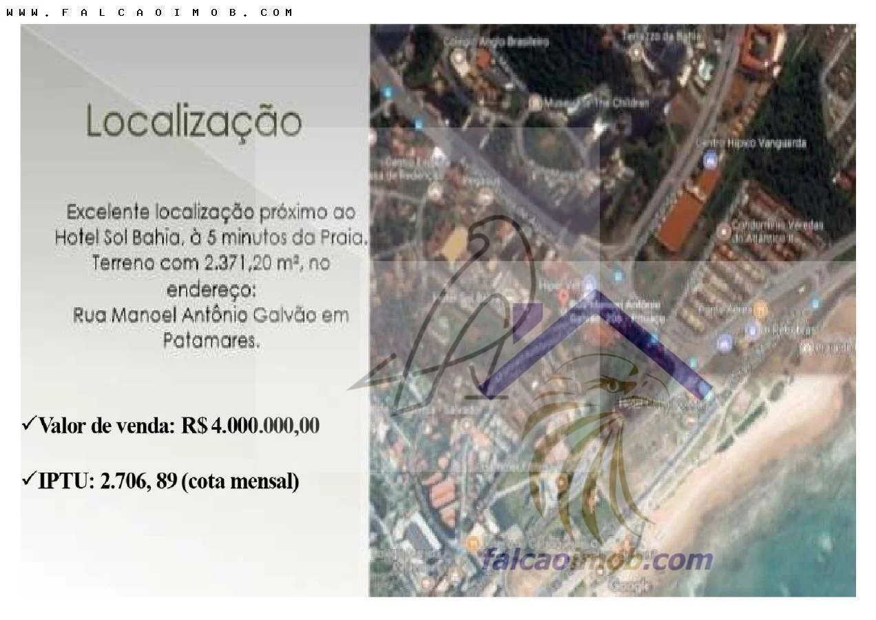 Imagem Terreno para Venda em Salvador / BA no bairro Pituaçu