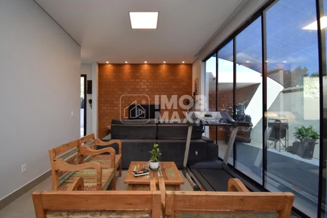 Imagem Venda de casa Condomínio Quintas do Santa Barbara 3 quartos suítes casa moderna nova espaço gourmet com parrilha churrasqueira
