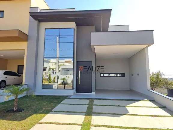 Imagem Casa com 3 suítes e piscina à venda, 155 m² por R$ 1.420.000 - Condomínio Jardim Brescia - Indaiatuba/SP