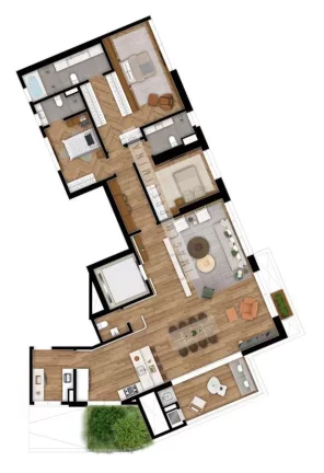 Imagem Apartamento para Venda em Curitiba, Bigorrilho, 3 dormitórios, 3 suítes, 4 banheiros, 2 vagas