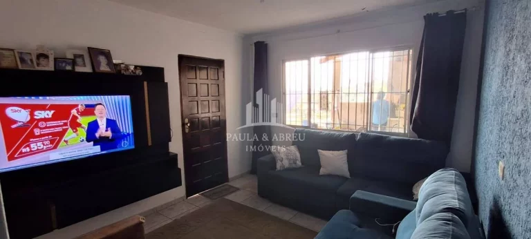 Imagem Sobrado 262m² com Salão Comercial Grande, uma casa com 6 Cômodos e outra com 2 Cômodos, 2 Vagas no Jardim São Gabriel, Mauá-SP