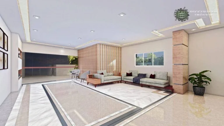 Imagem Apartamento com 3 dormitórios à venda, 103 m² por R$ 907.940,88 - Vila Guilhermina - Praia Grande/SP