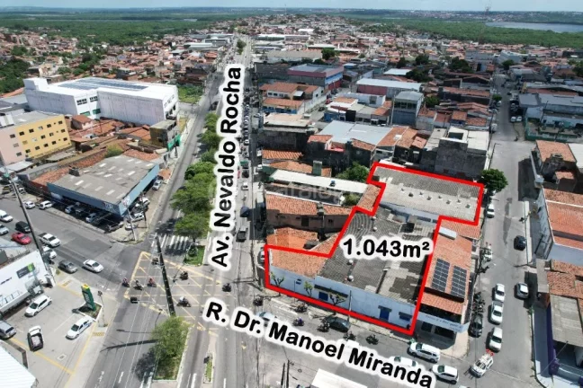 Excelente Prédio Comercial ( 2 Galpão) no Alecrim - 1.043m²