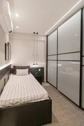 Imagem Residencial Vértice - Apartamento 3 Quartos 1 Suíte, Churrasqueira a Carvão na varanda