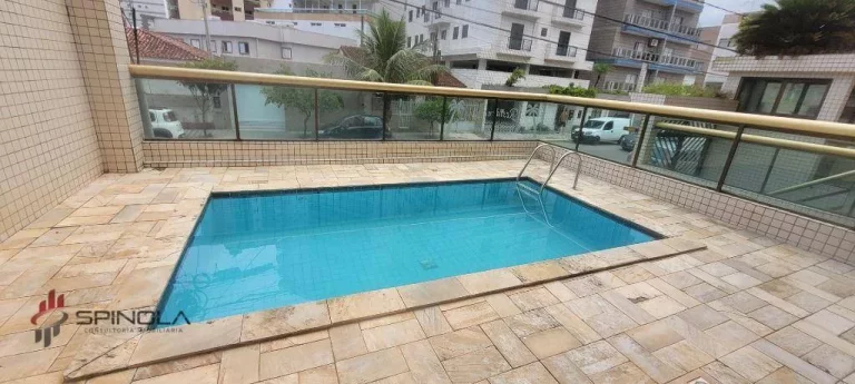 Imagem Apartamento com 1 dormitório à venda, 48 m² por R$ 295.000,00 - Vila Caiçara - Praia Grande/SP