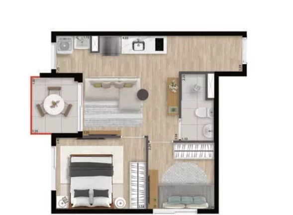 Imagem Apartamento com 2 Quartos à Venda, 32 m² em Perdizes - São Paulo