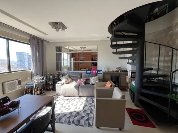 Imagem Cobertura com 3 dormitórios à venda, 142 m² por R$ 850.000 - Embaré - Santos/SP