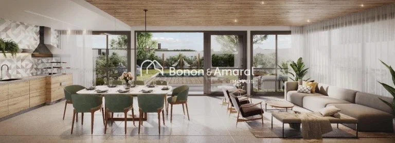 Imagem O Village Sainte Hélène é um condomínio exclusivo de casas de alto padrão, projetado para o mel...