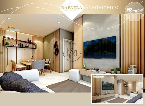 Imagem Apartamento na Planta para Venda em Praia Grande, Guilhermina, 2 dormitórios, 1 suíte, 2 banheiros, 2 vagas