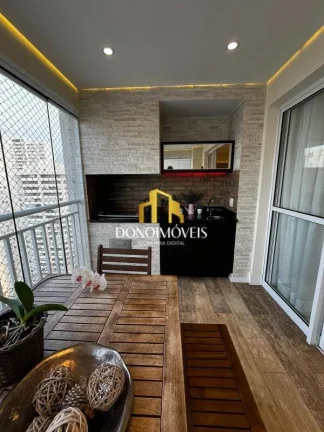 Imagem Apto venda 3 dorm, vista piscina, andar alto, 123m Cond Domo Life SBC SP