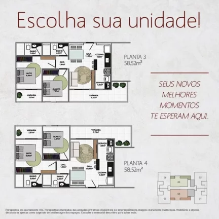 Imagem APARTAMENTO COM 2 QUARTOS E 1 SUÍTE NO ARIBIRI