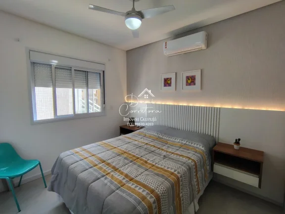 Imagem Apartamento frente mar com lazer, Tombo com 3 Quartos, 3 Suítes, 2 Salas, 4 Banheiros, 3 Vagas de Garagem, 112m²!
