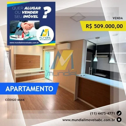 Imagem Apartamento com 3 Dormitórios e 2 Vagas à Venda na Vila Eldízia