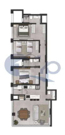 Imagem Apartamento á venda com 3 dormitórios no centro de Torres/RS