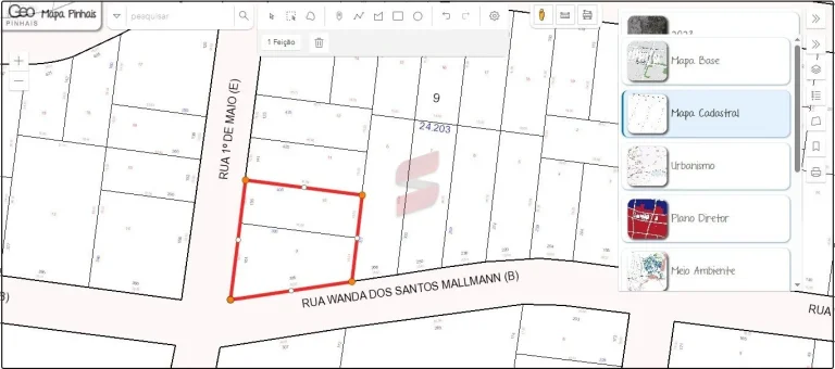 Imagem ÁREA à venda com 1490.38m² por R$ 2.980.000,00 no bairro Centro - PINHAIS / PR