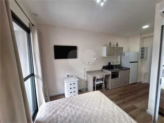Imagem Apartamento à venda ou para alugar com 1 quarto no condomínio Essencial Brooklin, São Paulo - SP