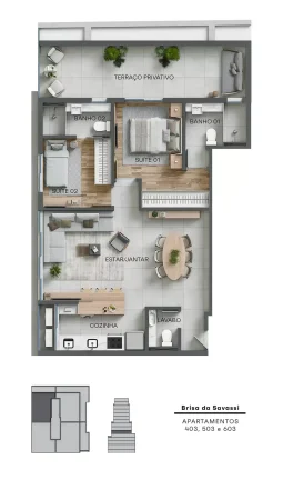 Imagem Brisa Savassi - Apartamento à venda no bairro Savassi - Belo Horizonte/MG