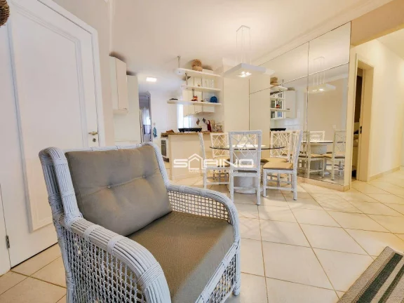 Imagem Apartamento Pé na Areia Frontal a venda, com 3 dormitórios 96m², 2 vagas - em Riviera de São Lourenço Bertioga S/P