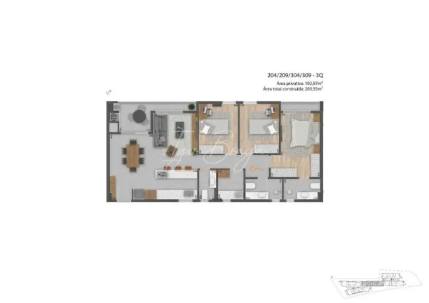 Imagem Apartamento à venda no bairro Mercês em Curitiba/PR