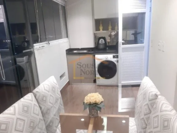 Imagem Apartamento em Santana com 42 m², 1 dormitório, 1 banheiro, varanda, Imóvel mobiliado com móveis...