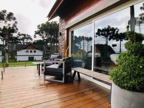 Imagem Lindo sobrado no Aspen Mountain de Gramado com 05 suítes mobiliado e decorado