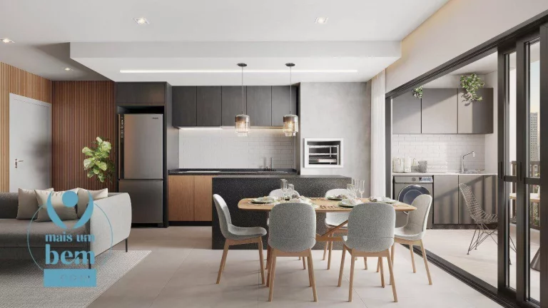 Imagem Apartamento com 3 quartos sendo 1 suíte à venda, 72 m² por R$ 711.900 - Novo Mundo - Curitiba/PR
