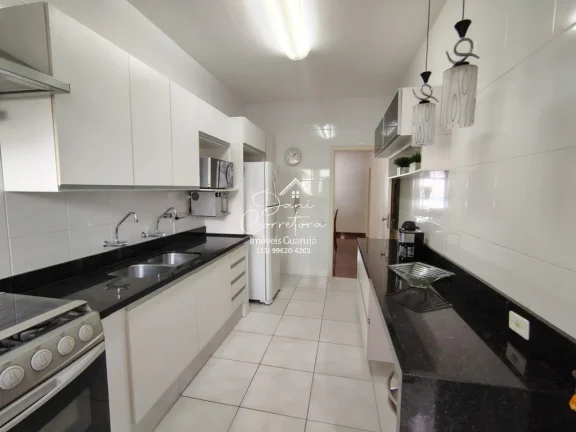 Imagem Apartamento de 3 quartos com suíte, 2 salas e 2 vagas de garagem na Vila Luis Antônio em Guarujá-SP - 150,25 m² de área