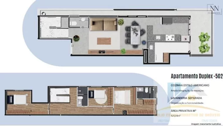 Imagem Apartamento para Venda em São José dos Pinhais, São Pedro, 3 dormitórios, 1 suíte, 2 banheiros, 1 vaga