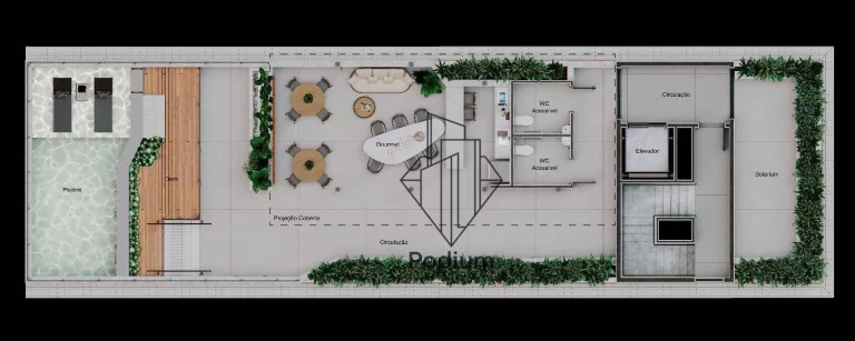 Imagem Flats Studio térreo com área privativa a 230m da praia do Bessa / Jardim Oceania - FL0643