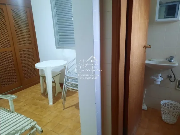 Imagem Apartamento com vista para o mar e lazer, 3 quartos com suíte e 2 vagas na Pitangueiras, Guarujá-SP - 165m² de área.