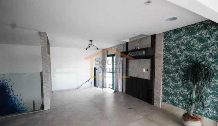 Imagem Cobertura 150m², 2 pavimentos, 3 dormitórios, 3 banheiros, armários planejados, sala de estar, sa...