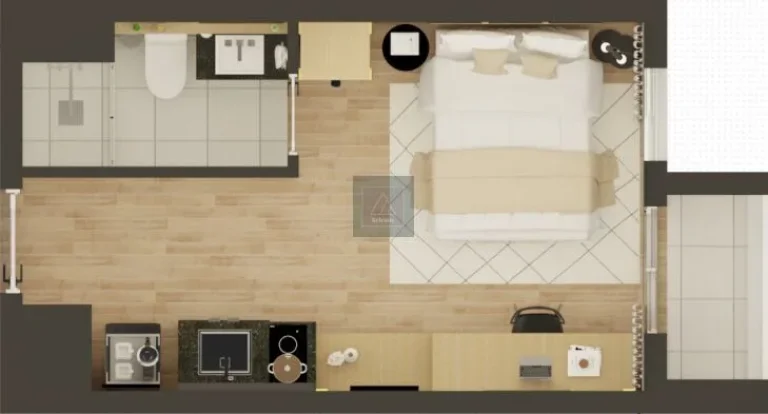 Imagem SÃO PAULO- STUDIO MOBILIADO E DEDORADO - 23m². Legacy Campo Belo