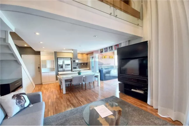 Imagem Apartamento duplex mobiliado 1 suíte 1 vaga na Vila Olímpia