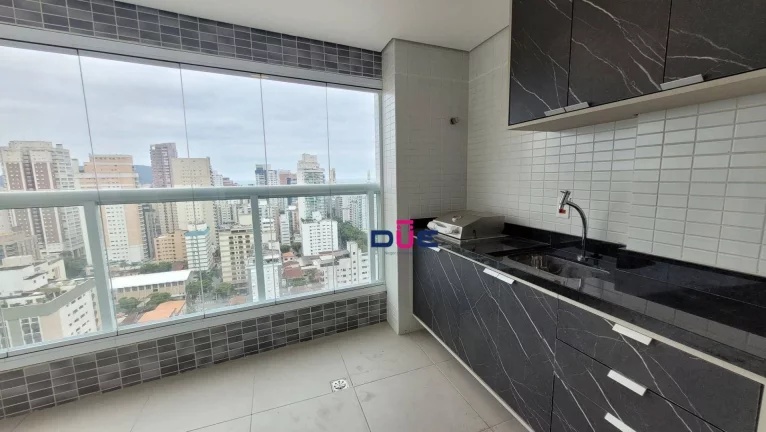 Imagem Apartamento com 2 dormitórios para alugar, 64 m² por R$ 6.700,00/mês - Boqueirão - Santos/SP